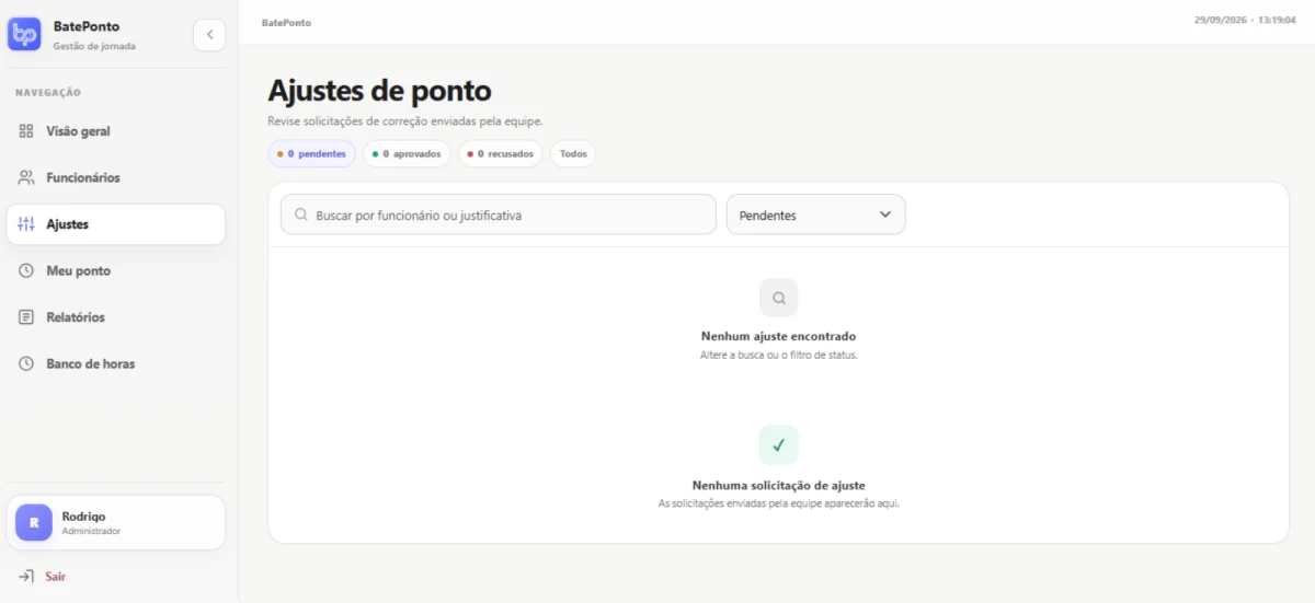 BatePonto SaaS: detalhe da tela 4